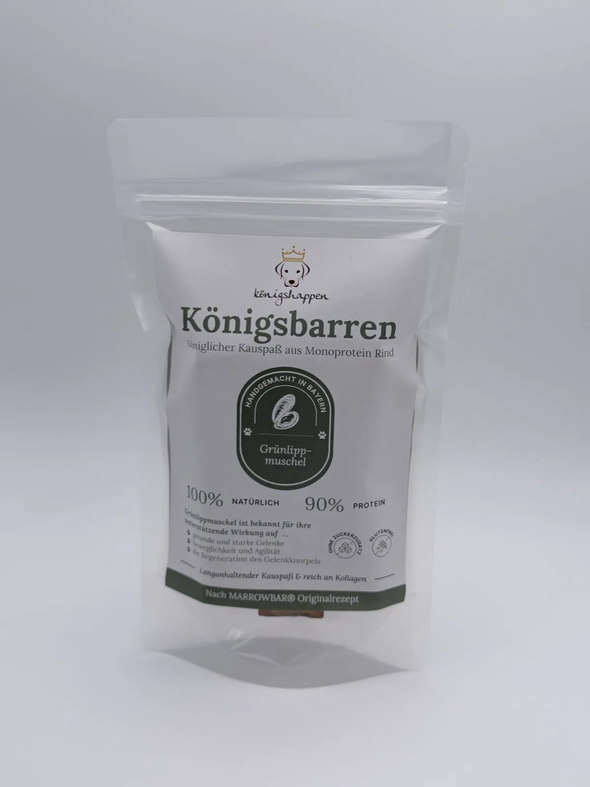 Königsbarren Grünlippmuschel – Kollagen-Kaustange vom Rind — Kollagen-Kaustange Rind