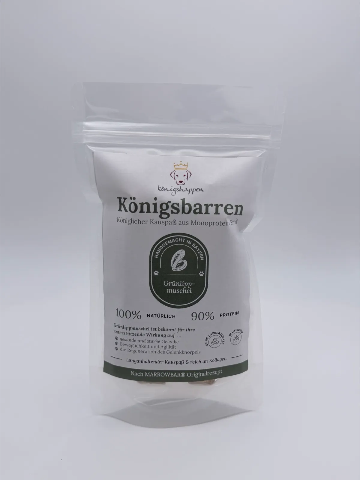 Königsbarren Grünlippmuschel – Kollagen-Kaustange vom Rind — Kollagen-Kaustange Rind