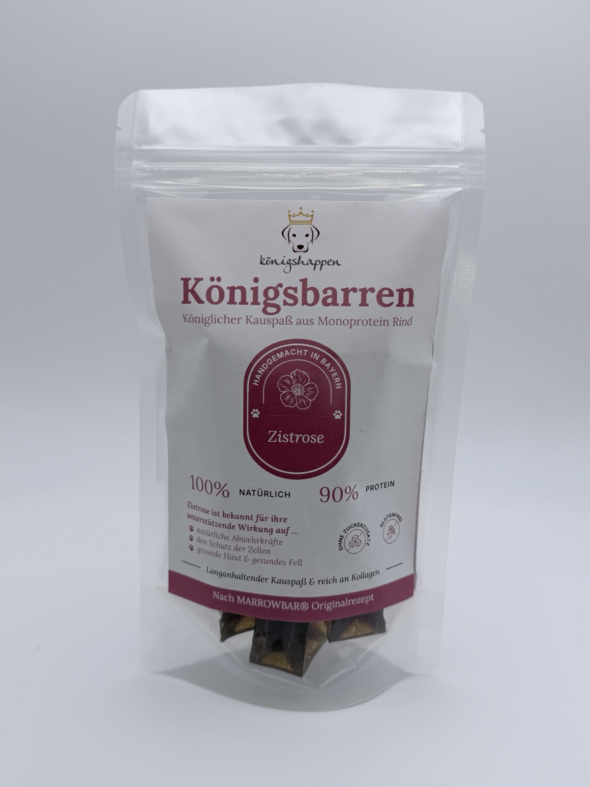 Königsbarren Zistrose – Kollagen-Kaustange vom Rind