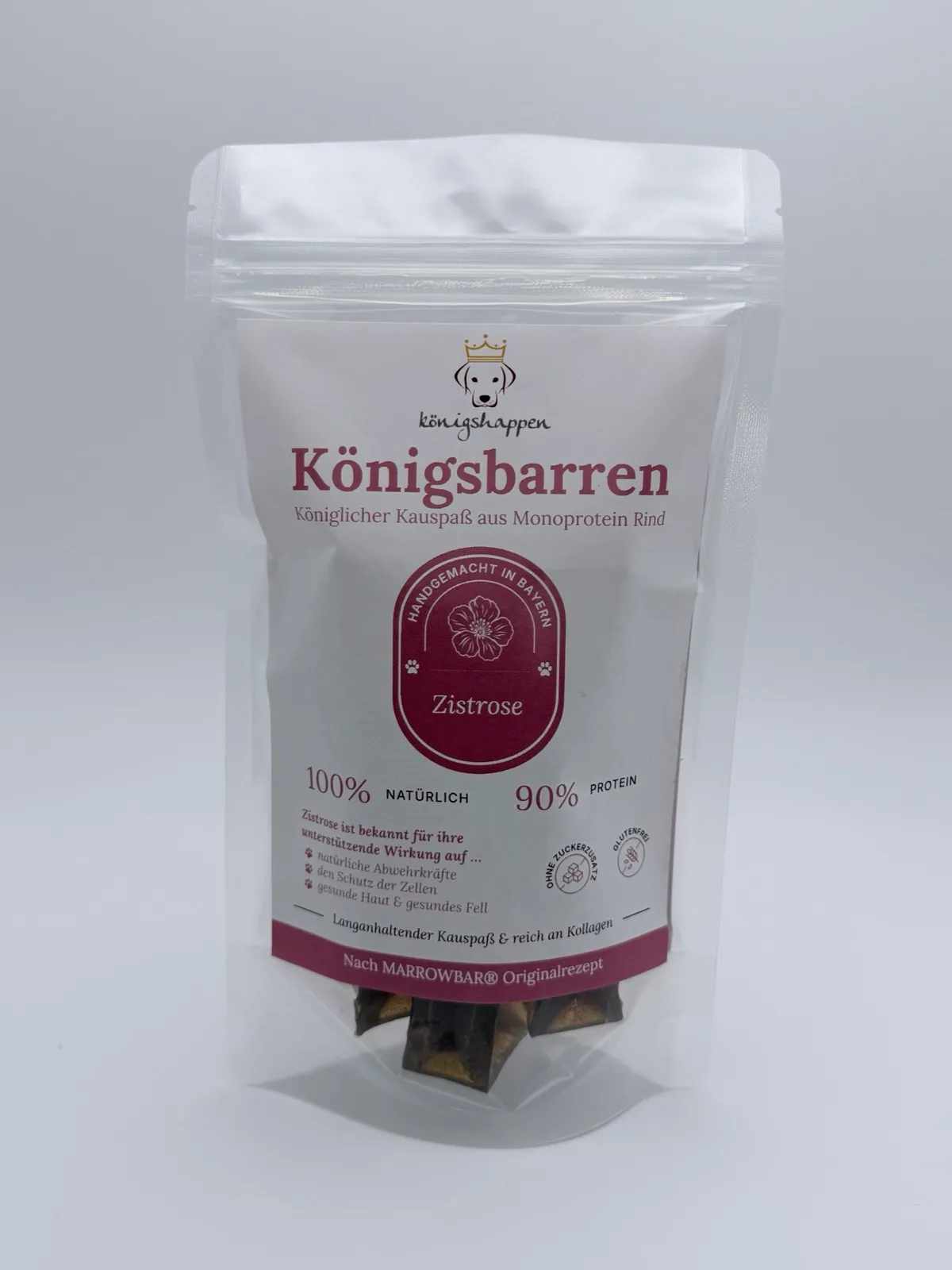 Königsbarren Zistrose – Kollagen-Kaustange vom Rind — Kollagen-Kaustange Rind