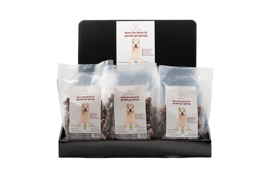 Display mit 25x 100g Beutel Königshappen