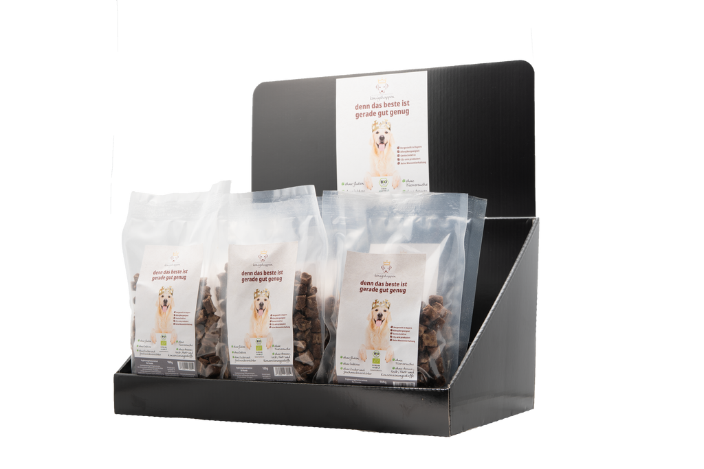 Display mit 25x 100g Beutel Königshappen