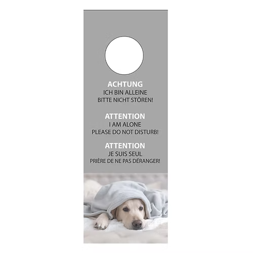 Hotel-Türklinkenanhänger - 3 sprachig D/E/FR